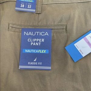 Nautica Flex Men’s Pants. Green khaki. New w/tags